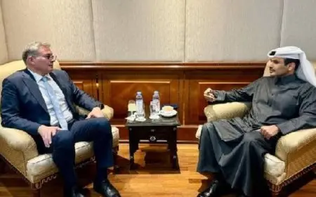 وزير البترول يبحث مع نظيره القطري فرص الاستثمار في مجالات البحث والاستكشاف