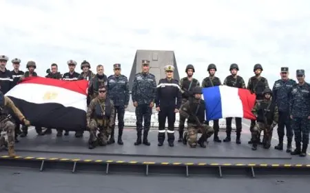 القوات البحرية المصرية والفرنسية تنفذان التدريب البحرى المشترك ( كليوباترا – 2024 ) بنطاق البحر المتوسط