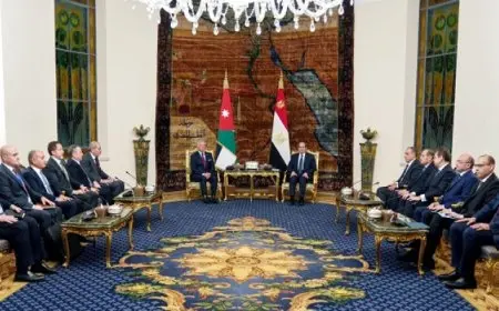بال .. الرئيس السيسي وملك الأردن يشدّدان على أهمية دعم الدولة السورية