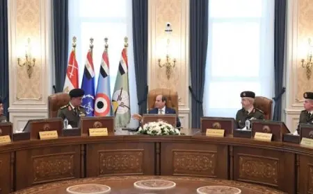 الرئيس السيسي يشهد اختبارات كشف الهيئة للطلبة المتقدمين للالتحاق بالأكاديمية العسكرية المصرية