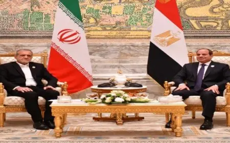 الرئيس السيسي ونظيره الإيراني يبحثان الأوضاع في الأرض الفلسطينية