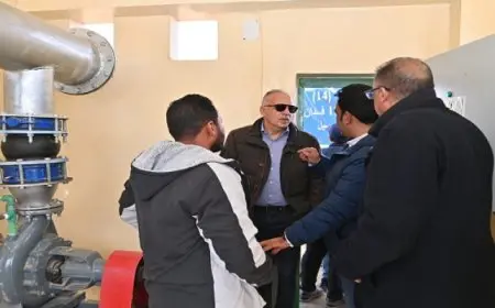وزير الري يتفقد أعمال تطوير الرى بمنطقة استصلاح غرب سمالوط بالمنيا