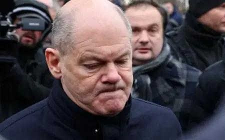 شولتس يتفقد موقع حادث اعتداء الدهس في مدينة ماجديبورج