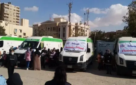 الصحة تطلق قوافل طبية في 6 محافظات ضمن مبادرة حياة كريمة