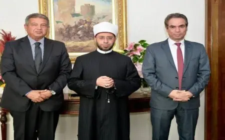 رئيس الأعلى للإعلام يستقبل وزير الأوقاف بحضور رئيس الوطنية للإعلام