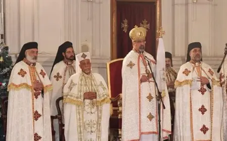 بطريرك الأقباط الكاثوليك يترأس قداس عيد الميلاد المجيد بكاتدرائية السيدة العذراء بمدينة نصر