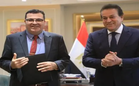 بال .. نائب رئيس مجلس الوزراء وزير الصحة يبحث تعزيز التعاون مع جامعة لويزفيل الأمريكية