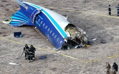 ارتفاع حصيلة ضحايا حادث تحطم طائرة أذرية في كازاخستان إلى 38 قتيلا