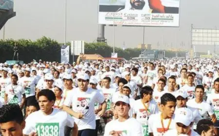ذوو الهمم يشاركون فى ماراثون زايد الخيري بالعاصمة الإدارية الجديدة