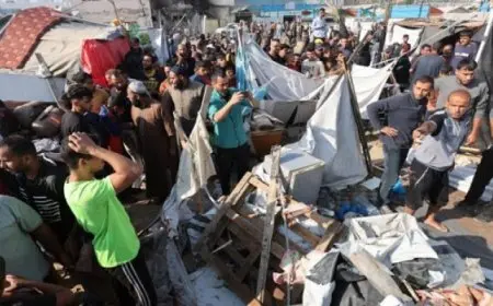 استشهاد 12 فلسطينيا جراء قصف إسرائيلي لعدة مناطق في قطاع غزة