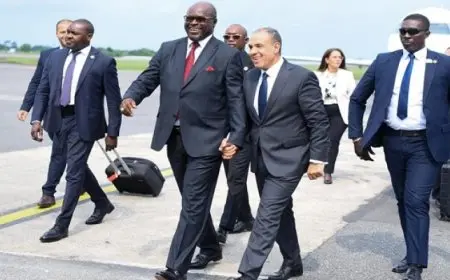 وصول وزير الخارجية إلى العاصمة الجابونية ليبرفيل