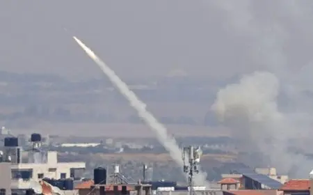 إطلاق صواريخ من غزة تجاه القدس