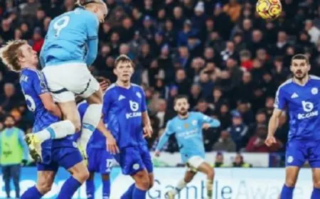 مانشستر سيتى يودع 2024 بفوز ضد ليستر.. وهالاند يطارد محمد صلاح “