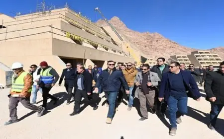 وزير الإسكان ومحافظ جنوب سيناء يتفقدان مشروع تطوير “التجلي الأعظم” بسانت كاترين