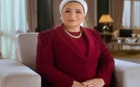 السيدة انتصار السيسي تهنئ الشعب المصري بالعام الميلادي الجديد