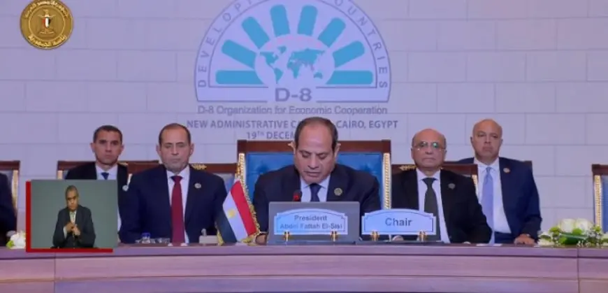 في ختام أعمال القمة.. السيسي: مصر لن تألوا جهدا في دعم أهداف منظمة دول الثماني النامية وإعطاء دفعة لأعمالها
