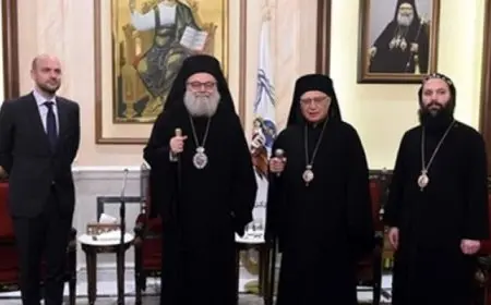 بطريرك أنطاكية يستقبل وزير الخارجية الفرنسي في دمشق