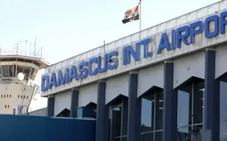استئناف الرحلات الجوية الدولية من وإلى مطار دمشق الدولي 7 يناير الجاري
