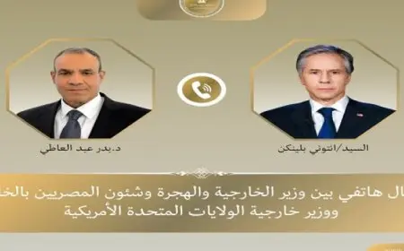 وزير الخارجية يبحث مع نظيره الأمريكي هاتفيا التطورات في غزة والمستجدات بسوريا