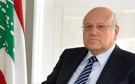 ميقاتي يعرب عن تفاؤله بانتخاب رئيس للبنان اليوم