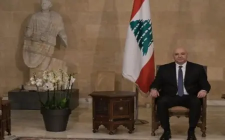 الرئيس اللبناني المنتخب جوزيف عون يصل إلى قصر بعبدا