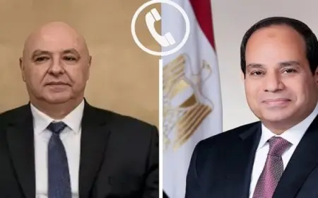 الرئيس السيسي يهنئ هاتفيا جوزيف عون على انتخابه رئيسا للبنان