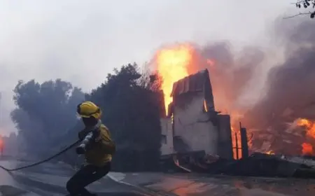 ارتفاع حصيلة ضحايا الحرائق الهائلة في لوس أنجلوس الأمريكية إلى 10 قتلى