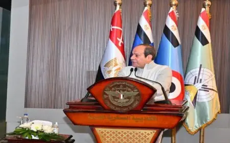 بال وال.. الرئيس السيسي لطلاب الأكاديمية العسكرية: علينا أن نكون في أعلى درجات الفهم والوعي والاستعداد