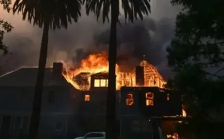 حرائق كاليفورنيا تلتهم قصراً تاريخياً يُستخدم في “هوليوود” منذ 100 سنة