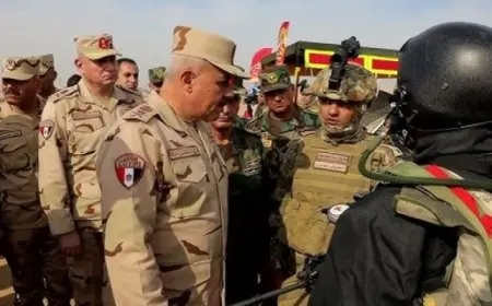 الفريق أحمد خليفة يتفقد عددًا من الأنشطة التدريبية لقوات المظلات