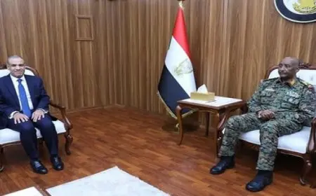 وزير الخارجية والهجرة يلتقي الفريق أول ركن عبد الفتاح البرهان رئيس مجلس السيادة الانتقالي بالسودان