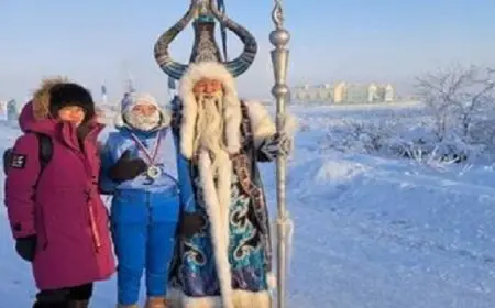 ماراثون وسط برد قارس في روسيا في درجة حرارة 47 تحت الصفر