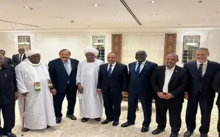 وزير الخارجية ومجموعة من الوزراء السودانيين يثمنون الراوبط التاريخية التى تجمع البلدين