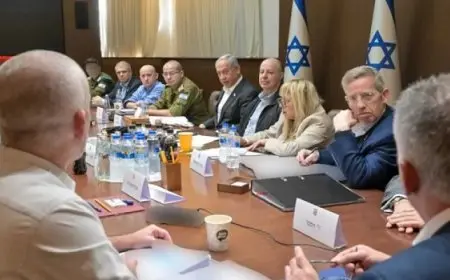 مجلس الوزراء الأمنى الإسرائيلى يوصى بالموافقة على اتفاق غزة