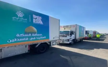 التحالف الوطنى يستعد لإطلاق قافلة مساعداته التاسعة لإغاثة غزة