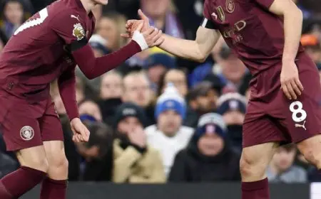 مانشستر سيتي يحقق فوزا كاسحا على إبسويتش تاون بسداسية في الدوري الإنجليزي