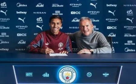 مانشستر سيتى يعلن تعاقده رسميا مع المدافع البرازيلى ڤيتور ريس