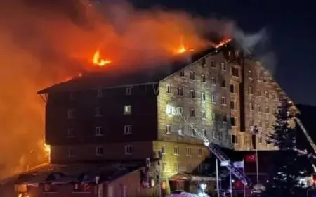 ارتفاع حصيلة ضحايا حريق بمنتجع للتزلج شمالى تركيا إلى 10 قتلى و32 مصابا