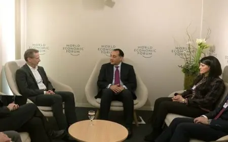 رئيس الوزراء يلتقى الرئيس التنفيذى لشركة “يارا كلين أمونيا” النرويجية خلال حضوره منتدى دافوس