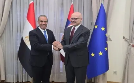 وزير الخارجية يبحث مع رئيس وزراء صربيـا تعزيز التعاون في كافة المجالات بين البلدين