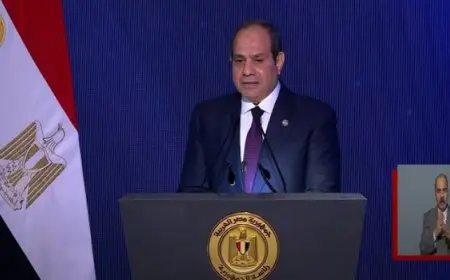 الرئيس السيسى مطمئنا الشعب: نسير فى الطريق الصحيح ولا أحد يستطيع أن يمس مصر