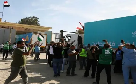 النيل للأخبار: تواصل تدفق المساعدات الخيرية عبر معبر رفح فى طريقها إلى قطاع غزة