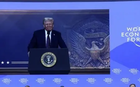 ترامب أمام منتدى دافوس: العالم سيصبح أكثر توحدا وسلاما خلال الـ 4 سنوات القادمة