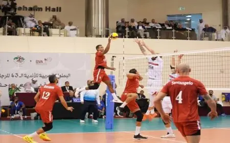 الزمالك يتوج بالبطولة العربية للكرة الطائرة بفوزه على الأهلي 3 – 0