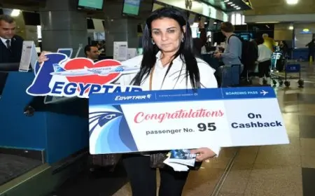 مصر للطيران: رد قيمة التذكرة للمسافر رقم 95 بمطار القاهرة بمناسبة عيد الطيران المدني