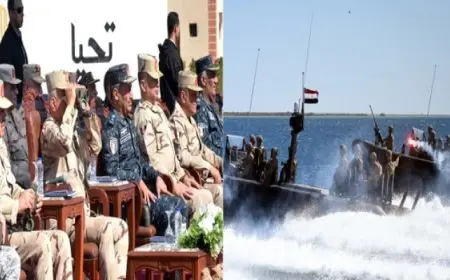 بال وال .. وزير الدفاع والإنتاج الحربى يتفقد قاعدة البحر الأحمر البحرية