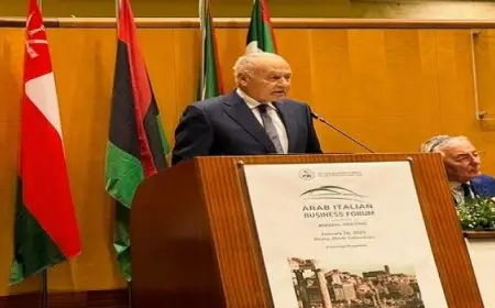 أبوالغيط يفتتح المنتدى الاقتصادى العربى الإيطالى