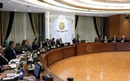 مجلس الوزراء يناقش مسودة مشروع قانون بشأن المناطق المركزية للمال والأعمال