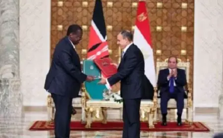 إعلان الشراكة الاستراتيجية الشاملة بين مصر وكينيا والتوقيع على 12 اتفاقية تعاون