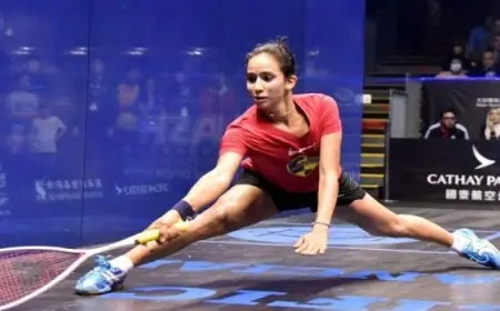 تأهل نوران جوهر وهانيا الحمامى وعلى فرج لنهائى بطولة جى بى مورجان للاسكواش